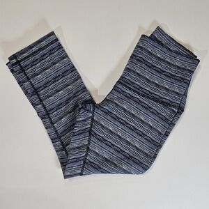 Lululemon Leggings Womens 24 Blue Marbled Athletic‎ Moisture Wicking Yoga Pants